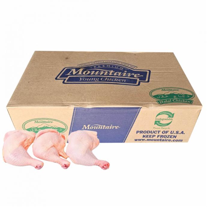 Caja de Cuartos traseros de pollo Mountaire de 15kg